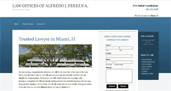 Desktop Screenshot of ajperezlaw.com